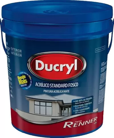 TINTA DUCRYL FOSCO BRANCO 18LTS-RENNER DR470145