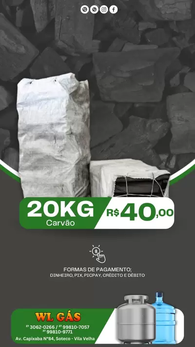 Carvão 20KG